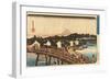 Shower at Nihonbashi Bridge, 1832-1834-Utagawa Hiroshige-Framed Giclee Print