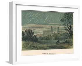 Shower of Meteors (Leonid) Observed over Greenwich, London, 1866-null-Framed Giclee Print