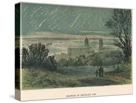 Shower of Meteors (Leonid) Observed over Greenwich, London, 1866-null-Stretched Canvas