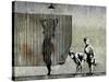 Shower Peepers-Banksy-Stretched Canvas