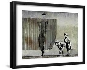 Shower Peepers-Banksy-Framed Giclee Print