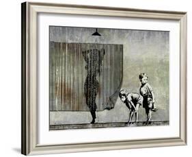 Shower Peepers-Banksy-Framed Giclee Print