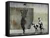 Shower Peepers-Banksy-Framed Stretched Canvas