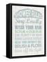 Shower Rules-Erin Clark-Framed Stretched Canvas