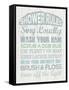 Shower Rules-Erin Clark-Framed Stretched Canvas