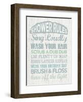 Shower Rules-Erin Clark-Framed Giclee Print