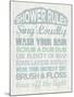 Shower Rules-Erin Clark-Mounted Giclee Print