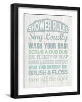 Shower Rules-Erin Clark-Framed Giclee Print