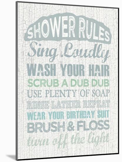 Shower Rules-Erin Clark-Mounted Giclee Print