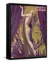 Showgirl and Dancer Chrysis, on a Beautiful Front Cover Design-null-Framed Stretched Canvas