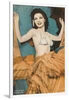 Showgirl, Las Vegas, Nevada-null-Framed Art Print