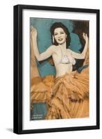 Showgirl, Las Vegas, Nevada-null-Framed Art Print