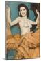 Showgirl, Las Vegas, Nevada-null-Mounted Art Print