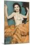 Showgirl, Las Vegas, Nevada-null-Mounted Art Print