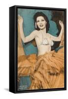 Showgirl, Las Vegas, Nevada-null-Framed Stretched Canvas