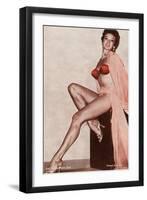 Showgirl, Las Vegas, Nevada-null-Framed Art Print