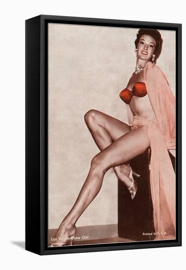 Showgirl, Las Vegas, Nevada-null-Framed Stretched Canvas