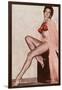 Showgirl, Las Vegas, Nevada-null-Framed Art Print