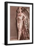 Showgirl, Las Vegas, Nevada-null-Framed Art Print