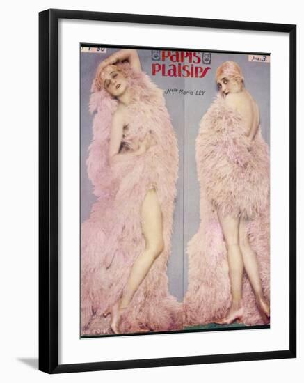 Showgirl Maria Ley 1926-null-Framed Photographic Print