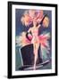 Showgirl on Top Hat-null-Framed Art Print