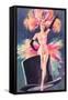 Showgirl on Top Hat-null-Framed Stretched Canvas