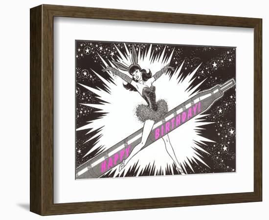 Showgirl Riding Marker-null-Framed Art Print