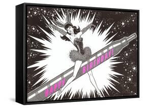 Showgirl Riding Marker-null-Framed Stretched Canvas