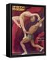 Showgirl Tamarina, with Dancing Partner Fredoff in an Acrobatic Pose-null-Framed Stretched Canvas