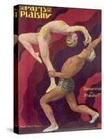 Showgirl Tamarina, with Dancing Partner Fredoff in an Acrobatic Pose-null-Stretched Canvas