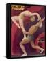 Showgirl Tamarina, with Dancing Partner Fredoff in an Acrobatic Pose-null-Framed Stretched Canvas
