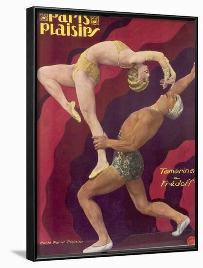 Showgirl Tamarina, with Dancing Partner Fredoff in an Acrobatic Pose-null-Framed Photographic Print