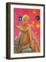 Showgirl with Balloons-null-Framed Art Print