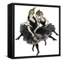 Showgirls Dancing the Can Can 1889-null-Framed Stretched Canvas