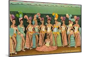 Showgirls, Las Vegas, Nevada-null-Mounted Art Print