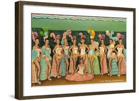 Showgirls, Las Vegas, Nevada-null-Framed Art Print