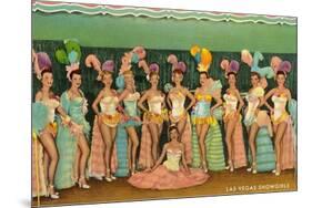 Showgirls, Las Vegas, Nevada-null-Mounted Art Print