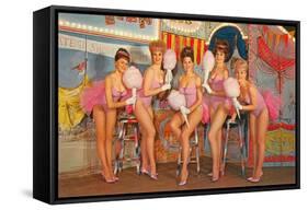 Showgirls, Retro-null-Framed Stretched Canvas