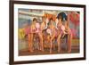 Showgirls, Retro-null-Framed Art Print