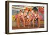 Showgirls, Retro-null-Framed Art Print