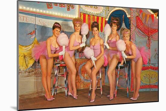 Showgirls, Retro-null-Mounted Art Print