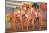 Showgirls, Retro-null-Mounted Art Print