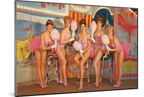 Showgirls, Retro-null-Mounted Art Print