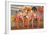 Showgirls, Retro-null-Framed Art Print