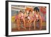 Showgirls, Retro-null-Framed Art Print