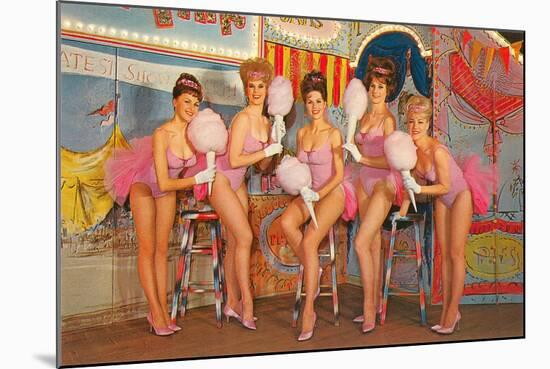 Showgirls, Retro-null-Mounted Art Print