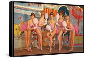 Showgirls, Retro-null-Framed Stretched Canvas