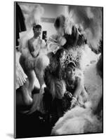Showgirls Sitting in the Dressing Room of the Stardust Hotel-Ralph Crane-Mounted Photographic Print