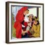 "Showing Off Her Ring," January 22, 1949-George Hughes-Framed Giclee Print