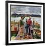 "Showing Off the Big One", September 15, 1951-Mead Schaeffer-Framed Giclee Print